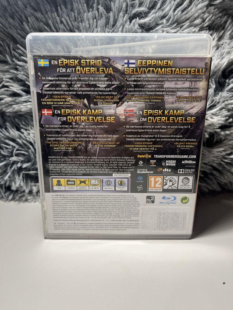 PS3 Transformers Upadek Cybertronu Fall of Cybertron