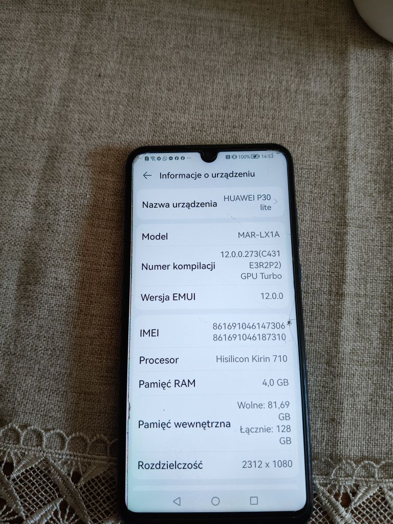 Huawei P30 lite stan bdb!!!
