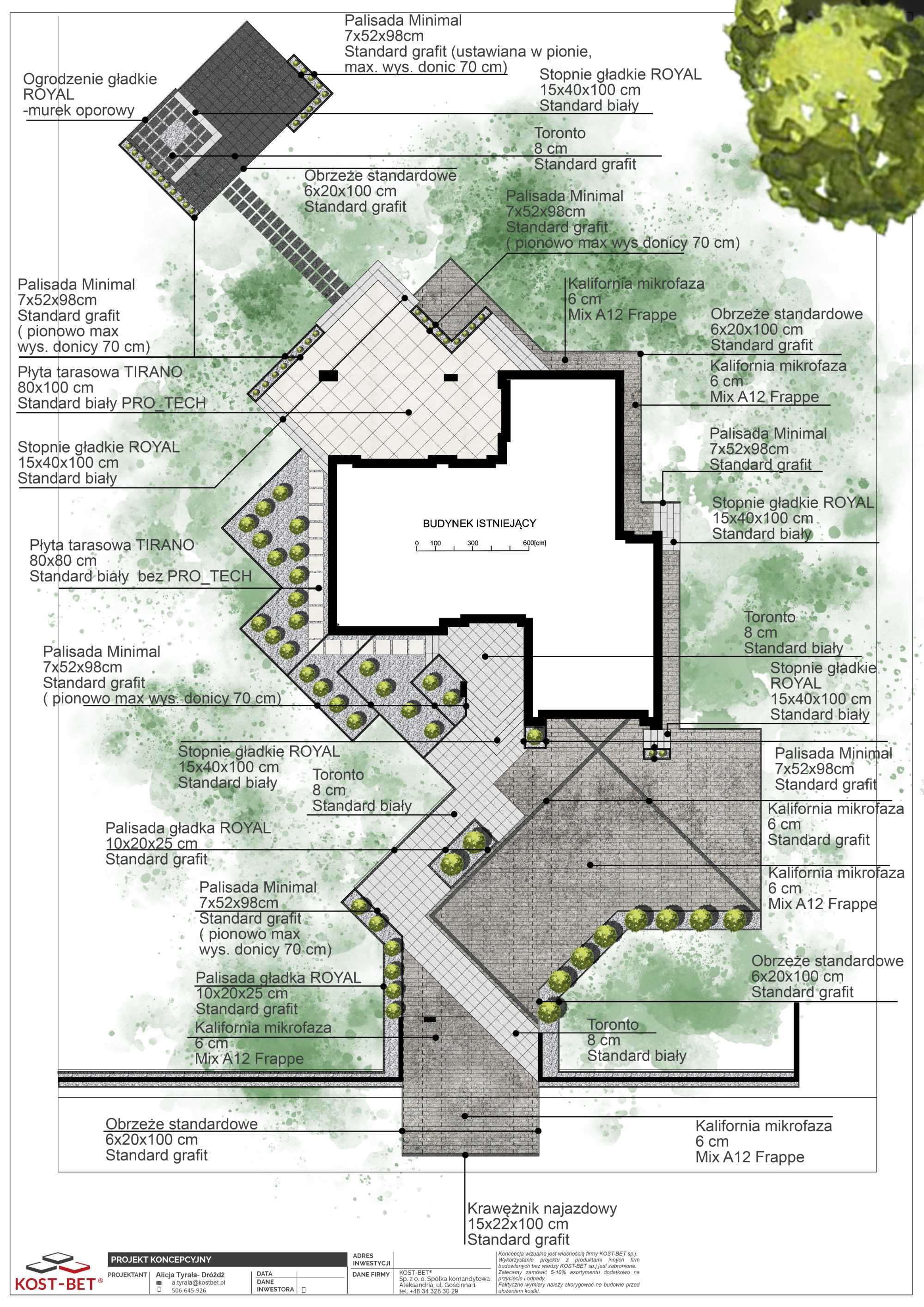 Obrzeże Betonowe 6x20cm Grafit KOST-BET 14,40zł/brutto Maj