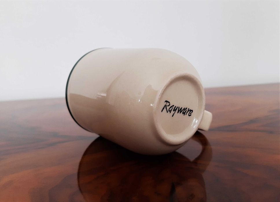 Rayware Kubek Beżowy Zielony Vintage