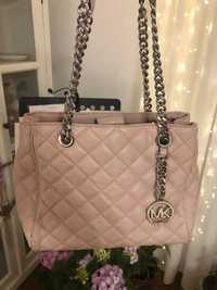 Torebka Michael Kors Susannah mini pudrowy róż skóra !