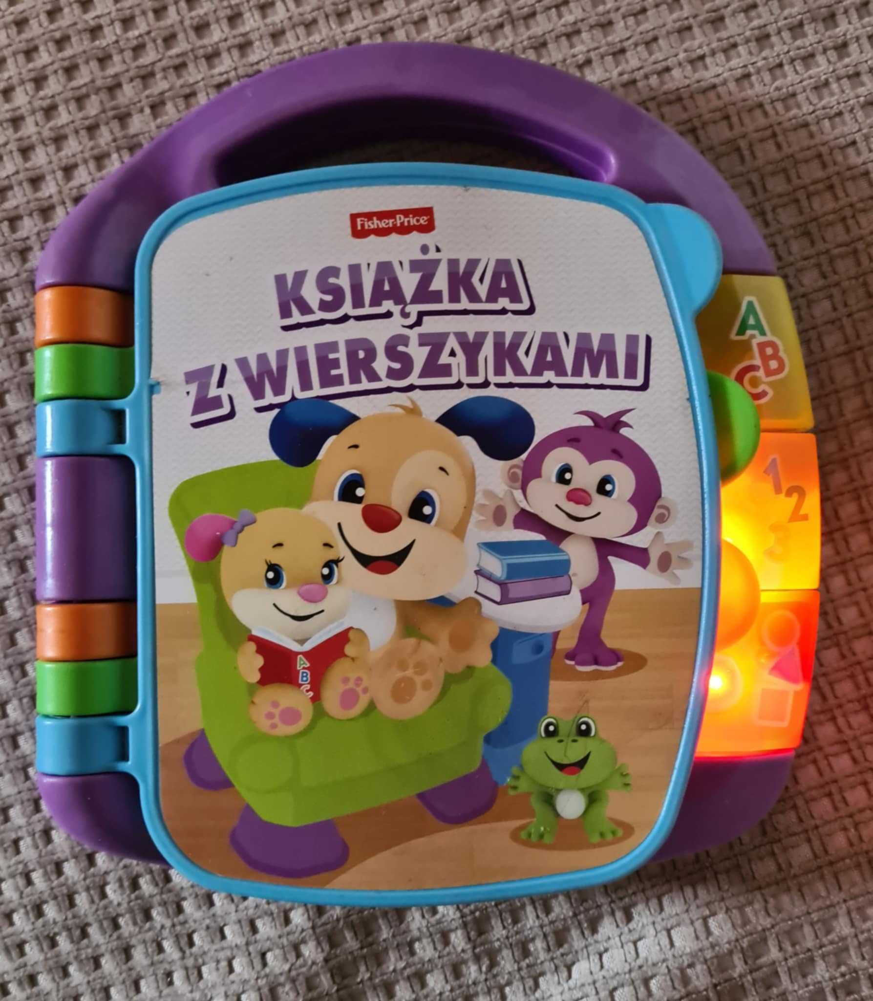 Fisher Price książeczka z wierszykami i piesek zabawki interaktywne