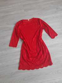 Nowa elegancka czerwona sukienka xxxl