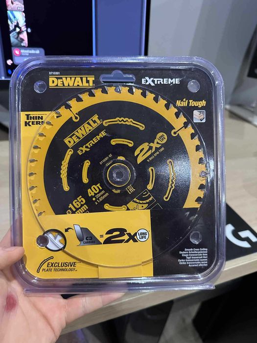 DeWalt Tarcza 40 Zębów do Drewna 165 mm Pilarska Otwór 20 mm Extreme