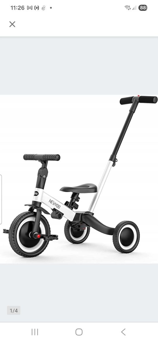 Rowerek dziecięcy trójkołowy New Yoo.