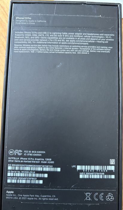Iphone 13Pro 128gb Graphite