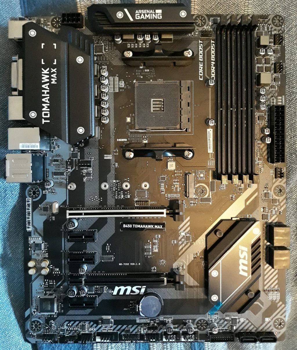 Płyta główna MSI B450 TOMAHAWK MAX+Procesor AMD Ryzen 5 3600