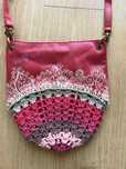 Mala Desigual tiracolo | Pele Sintética e Crochet