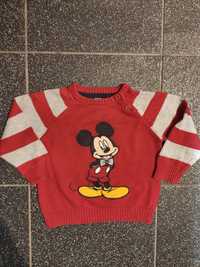 Sweter Myszka  Mouse Mickey rozmiar 74 cm C&A Disney