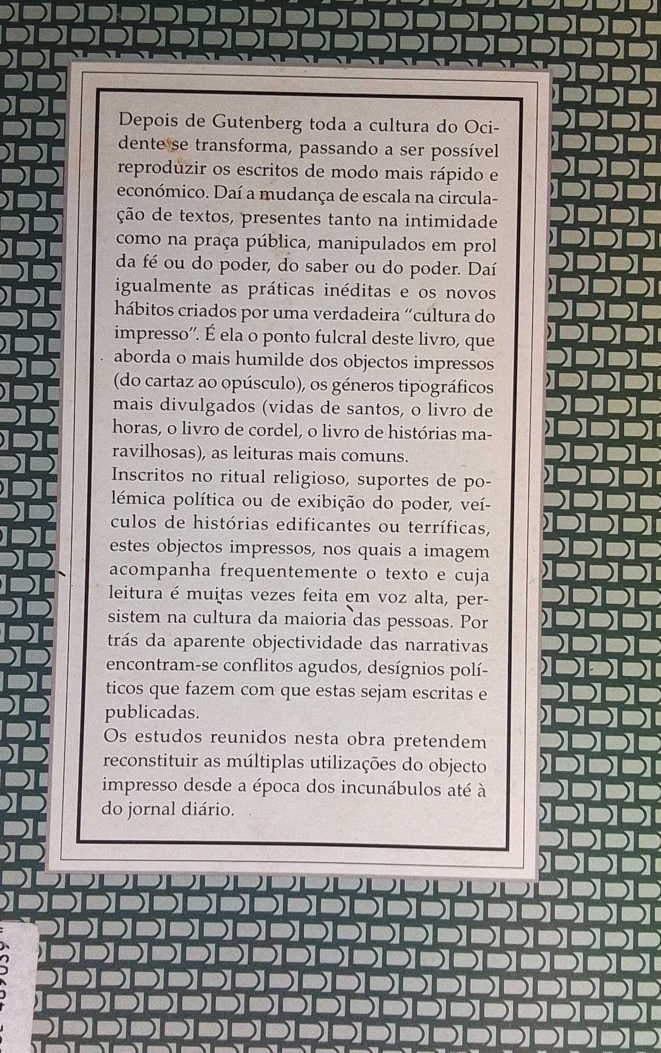 Livro "As Utilizações do Objecto Impresso"