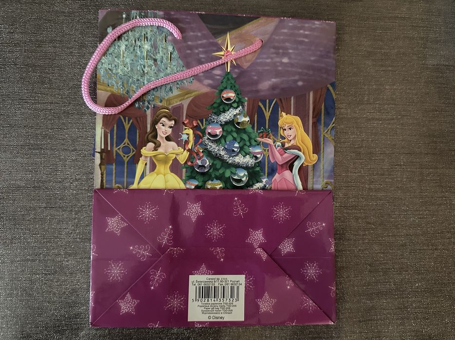 Mała torebka, paczka świąteczna na prezenty Księżniczki Disneya