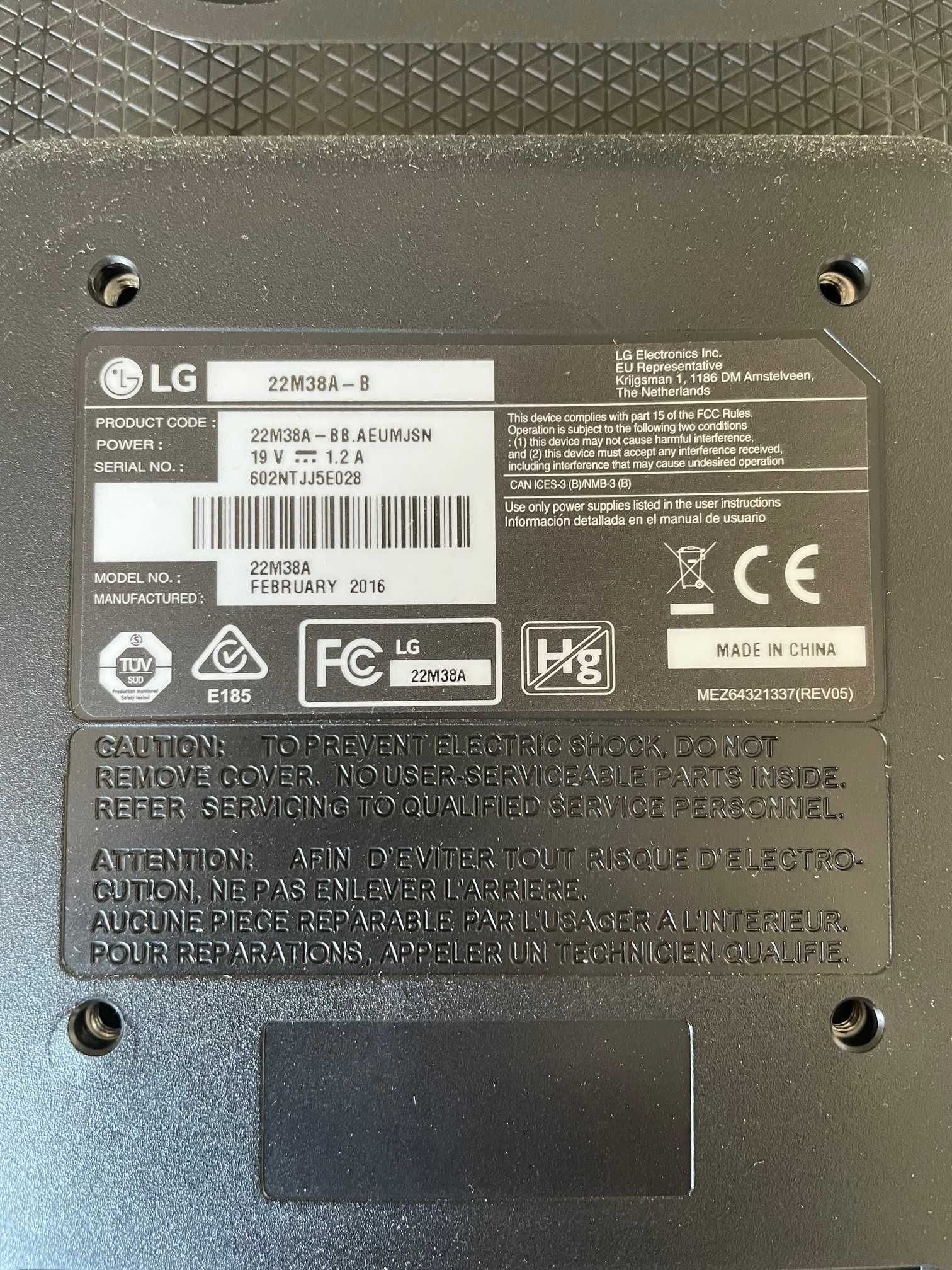 Monitor LG 22" Full HD LED Monitor