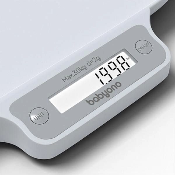 Весы детские электронные BabyOno до 30 кг Серые