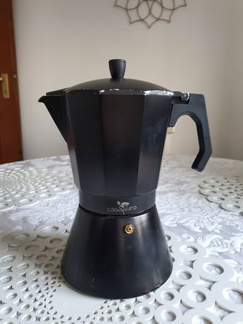 Zaparzacz do kawy czarny kawiarka ciśnieniowa indukcja indukcyjna 0,7