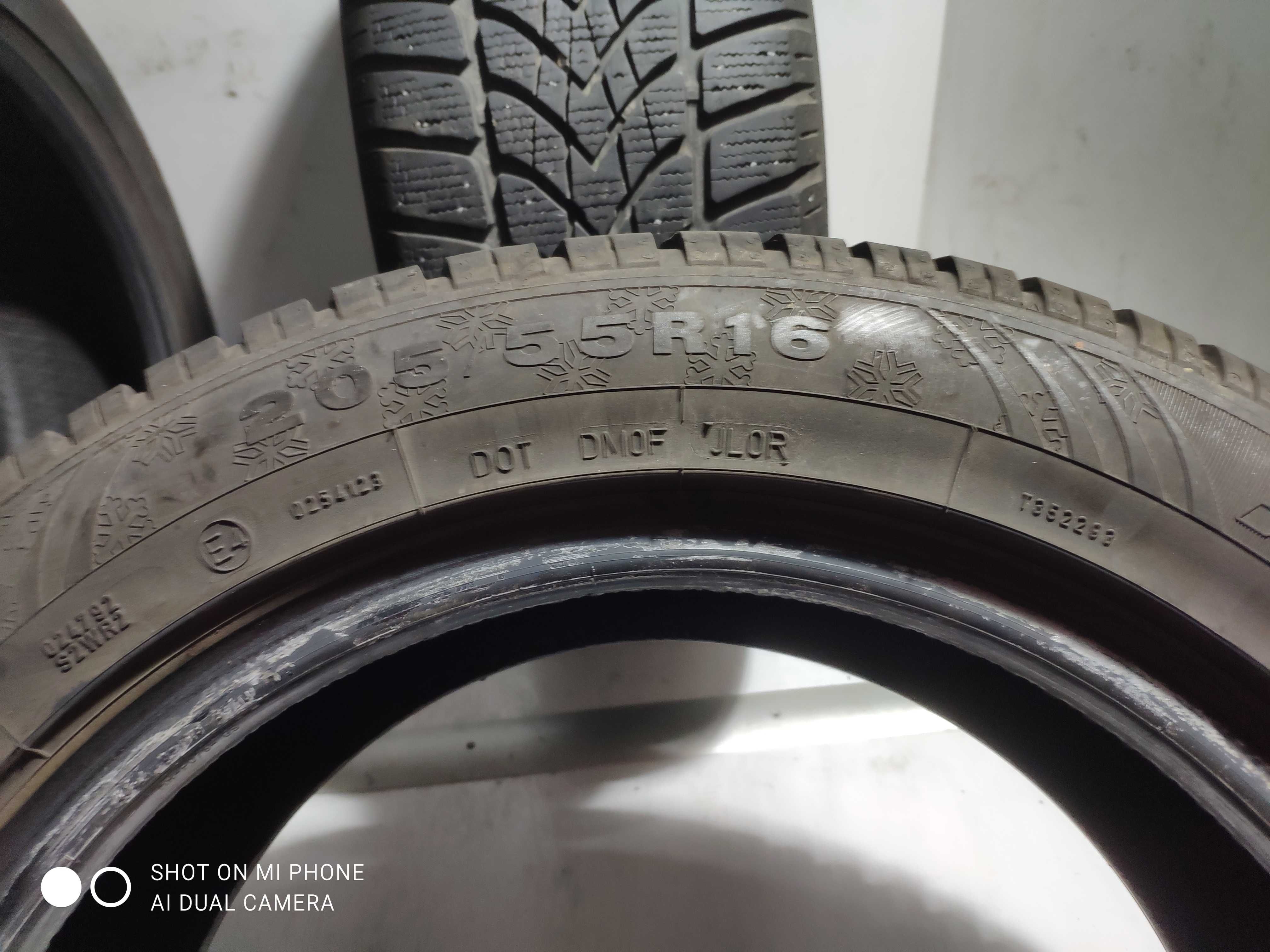 Opona Opony 205/55R16 FULDA DUNLOP komplet 4szt para 2szt zima ładne