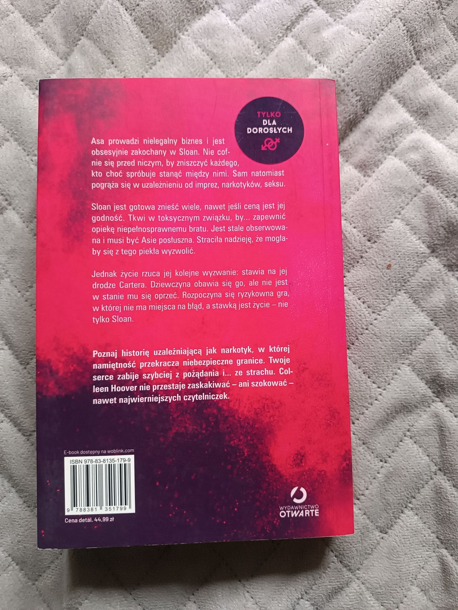 "Too late" Colleen Hoover