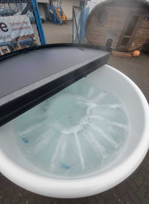 BALIA Ogrodowa OD RĘKI HOT TUB Bania Jacuzzi 200cm piec zewnętrzny