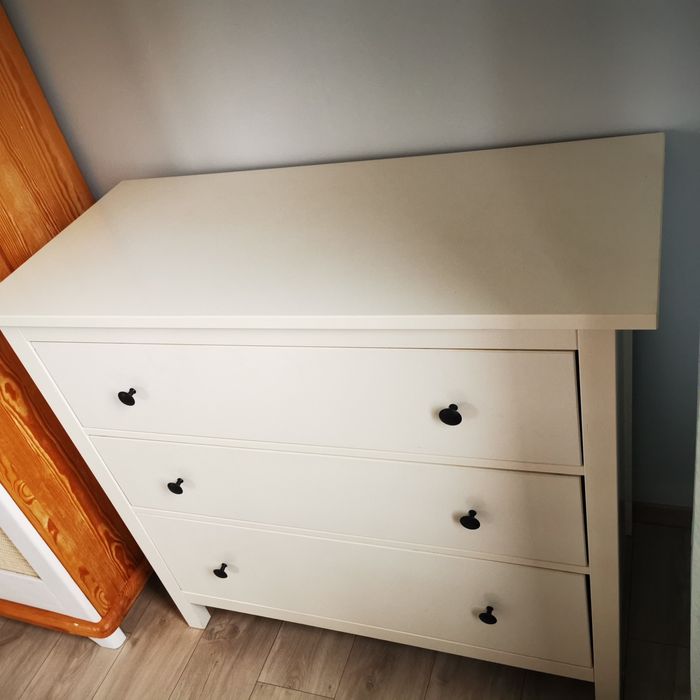 Komoda ikea, 3 szuflady, biała, 108x96cm