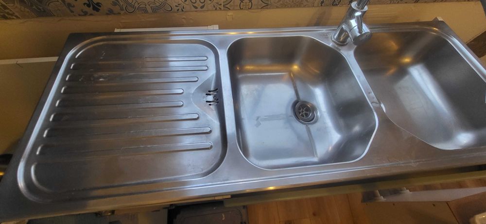 Zlewozmywak duży dwukomorowy