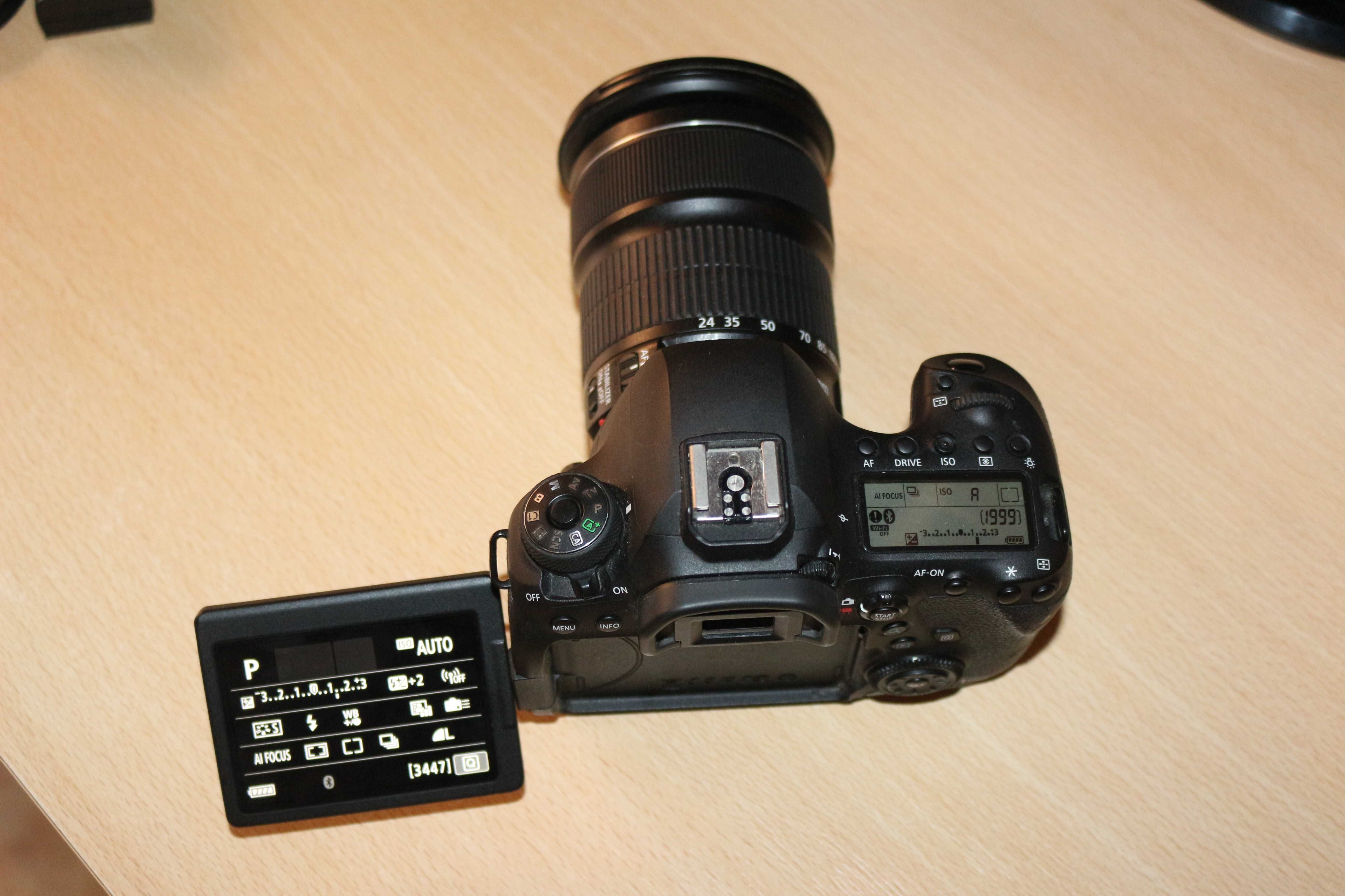 Canon 6D Mark II + 24-105 IS SMT + 2 Baterias + Carregador.