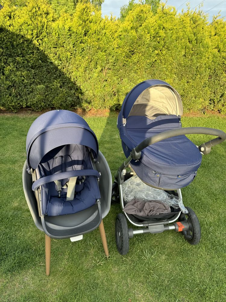 Stokke TRAILZ granatowy w bardzo dobrym stanie!