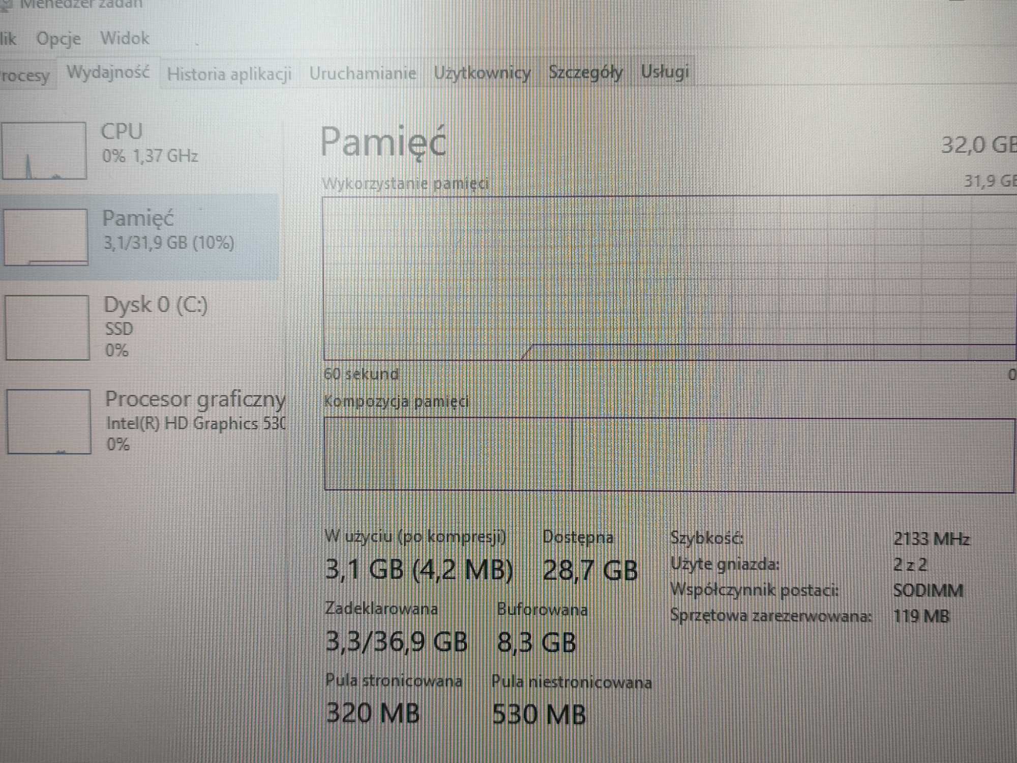 HP Elitedesk 800 G2 Tiny USFF i3-6100 RAM 32GB DYSK 128GB SSD WIN10PRO