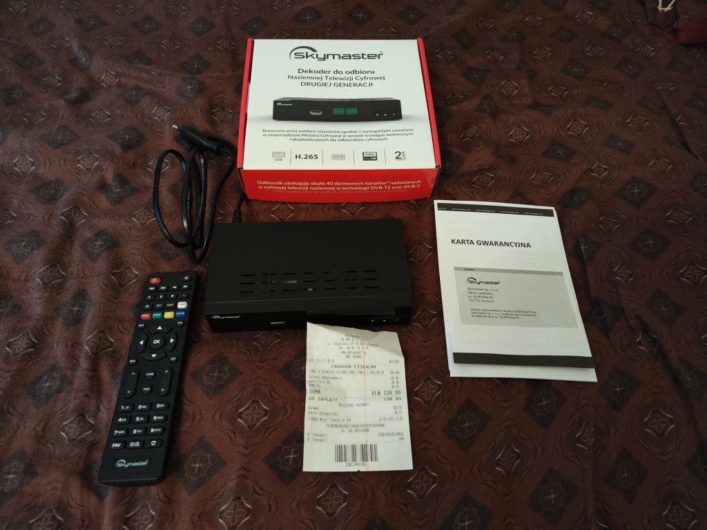 Dekoder telewizji cyfrowej DVB-T2, DVB-T Skymaster