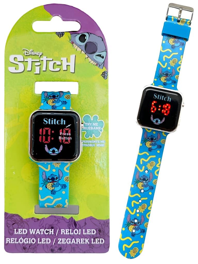 Zegarek dziecięcy na rękę cyfrowy Lilo Stitch Led
