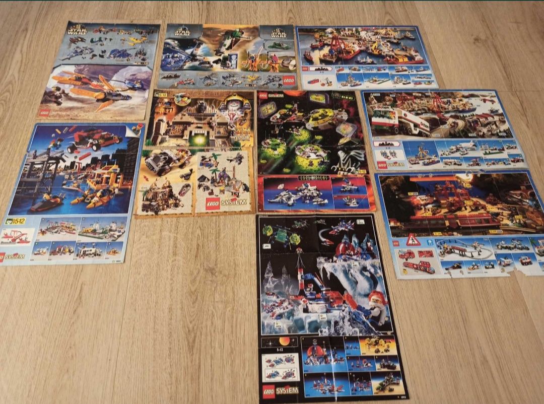 Instrukcje lego na sztuki. Lata 90' castle pirates town space technic