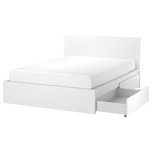 Uzywane lozko ikea 160x200+4 szuflady i materac+nakładka memory foam