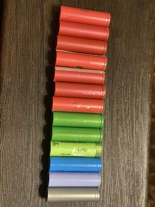 Акумуляторні батареї 18650 від батарей ноутбука 20 штук