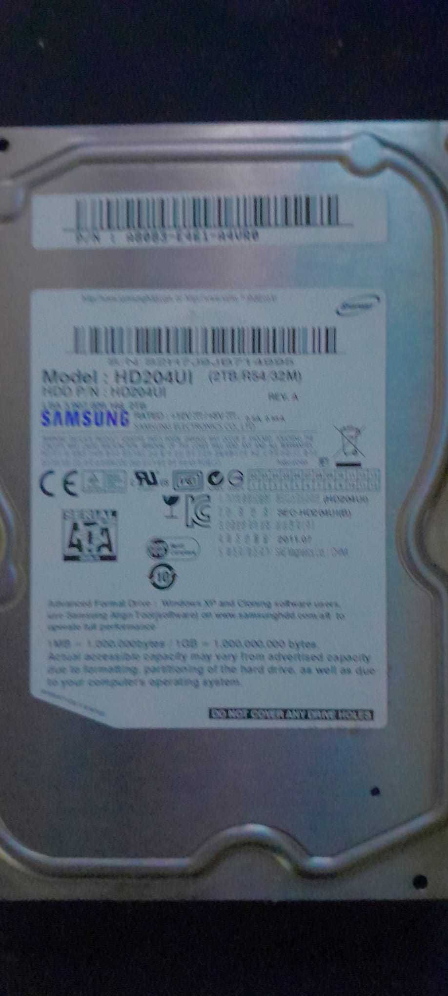 Dysk twardy HDD Samsung HD204UI (2Tb, uszkodzony na części)