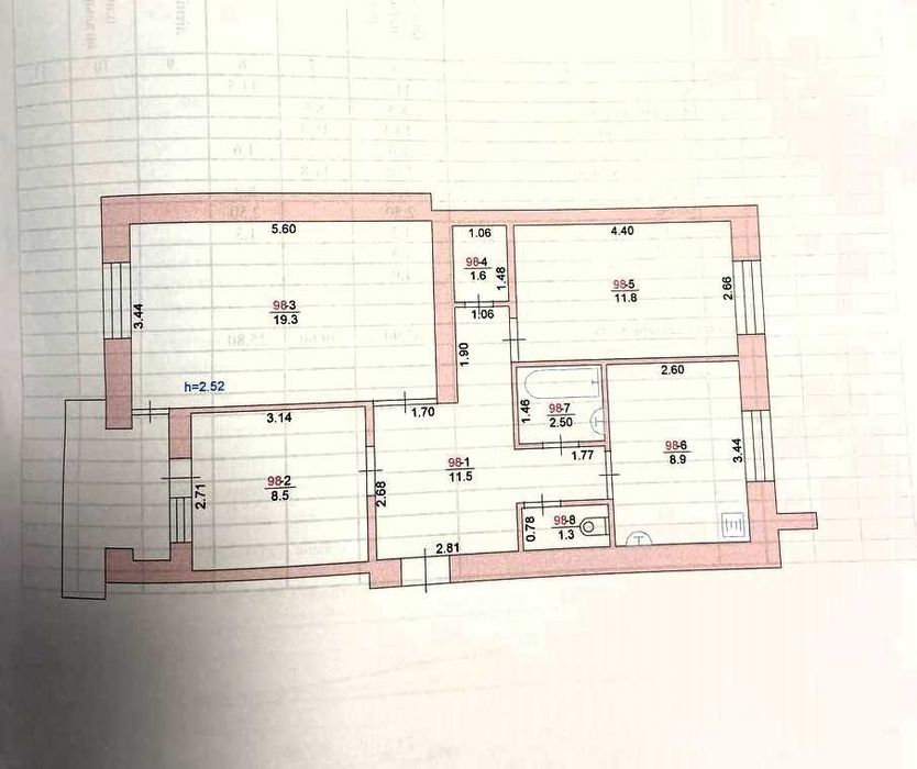 Продам 3х комнатную в Измаиле Шевченко