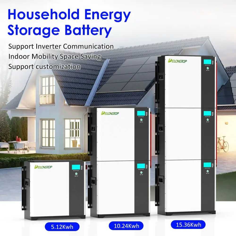 Magazyn energi 51,2 V 100 Ah 5,12 kWh LiFePO4 do montażu na ścianieBMS
