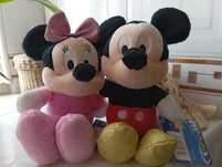 Mickey e Minnie Peluches Novos com Etiquetas
