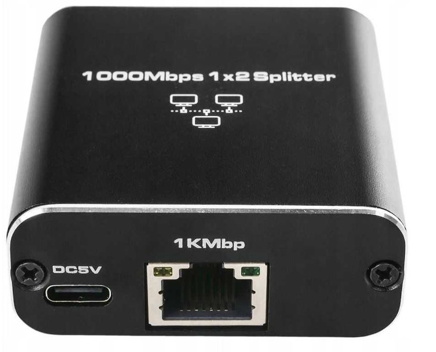Rozdzielacz Rozgałęźnik Sieciowy LAN RJ45 1/2 SP-LC22 splitter