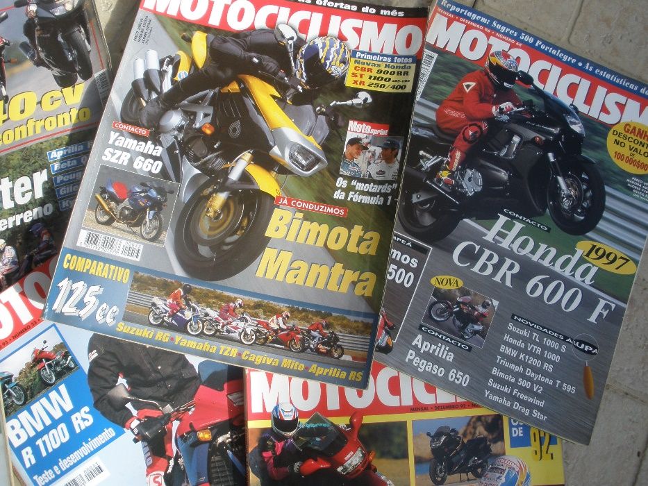 Coleção Revistas Motojornal e Motociclismo.