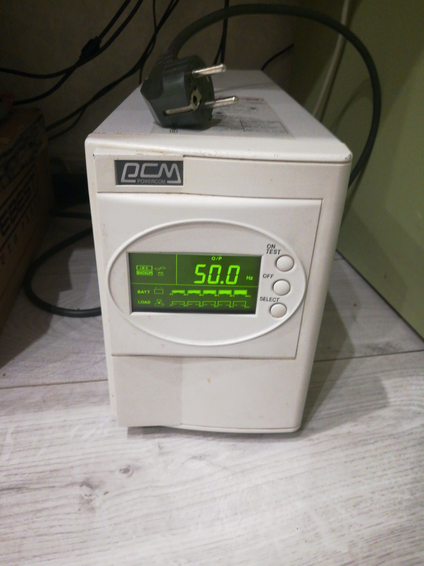 Безперебійник Powercom SMK-800A-LCD (б.у.) сінусоїда