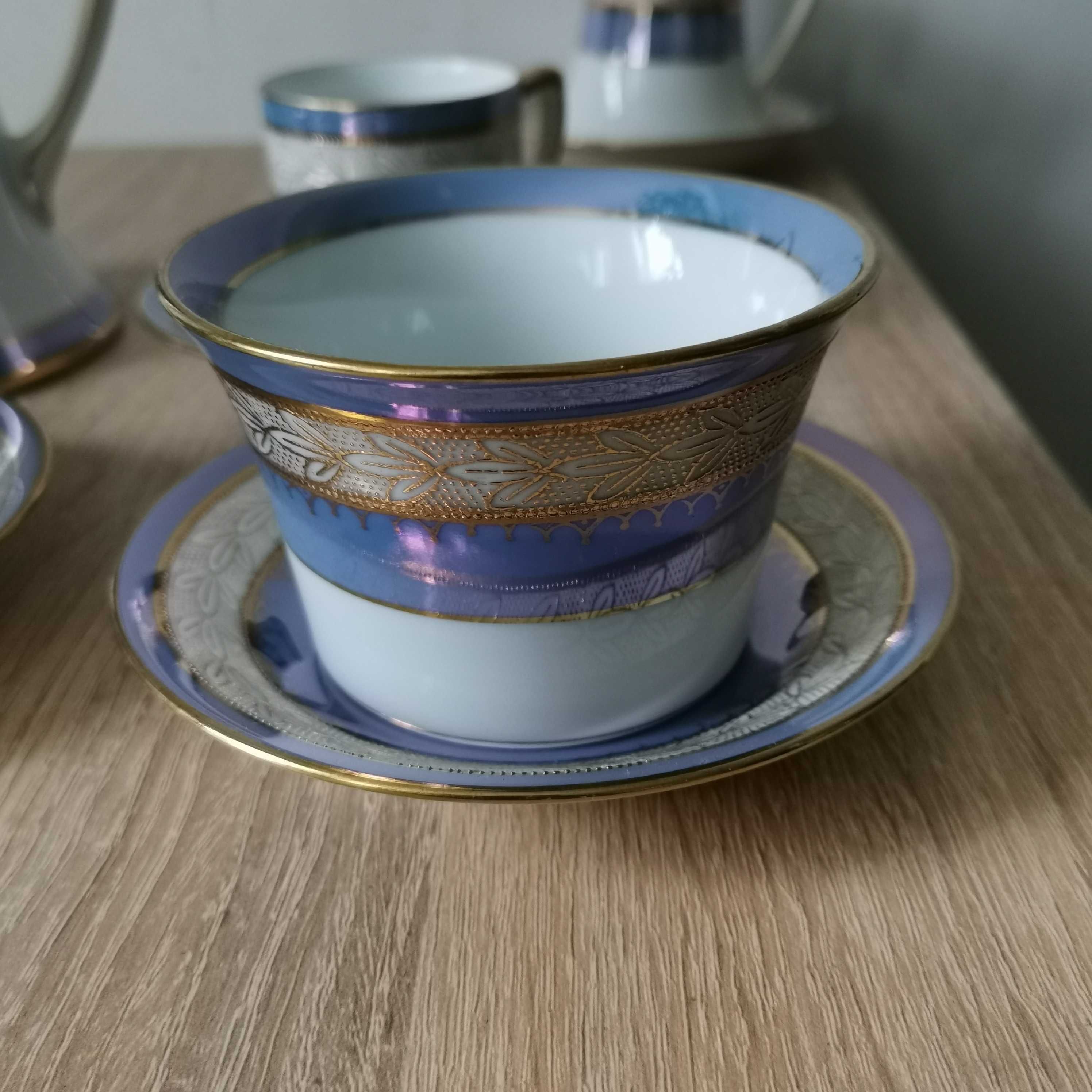 Noritake  винтажный кофейный сервиз Япония с позолотой