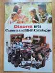 Gazetka Czasopismo Katalog Dixons 1974 Camera And Hi-fi Catalogue PRL