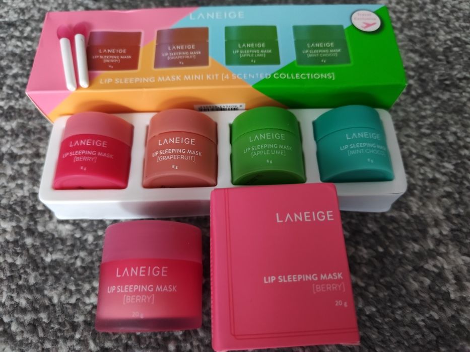 Laneige Lip Sleeping Mask – zestaw 5 szt. (Berry + Mini Kit)