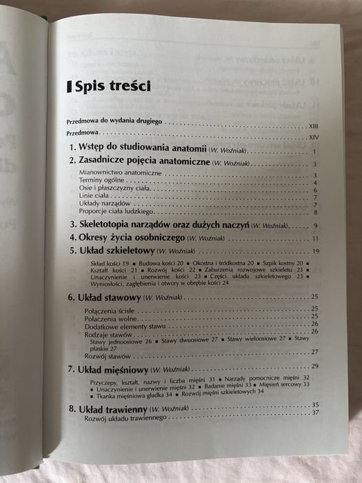Anatomia człowieka podręcznik dla studentów i lekarzy Witold Woźniak