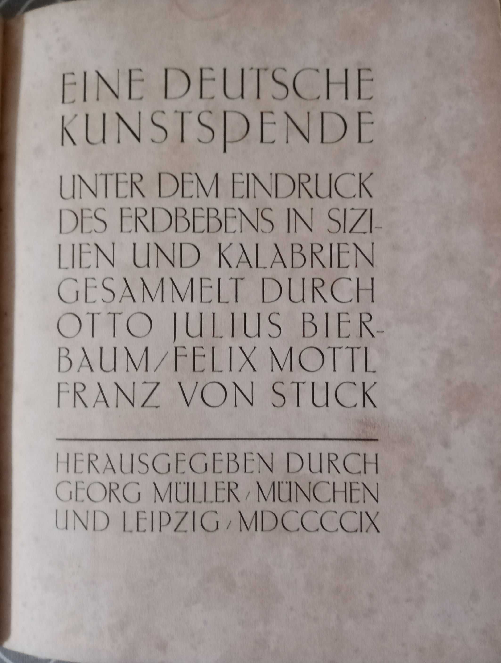 Eine deutsche Kunstspende - 1909 r., UNIKAT