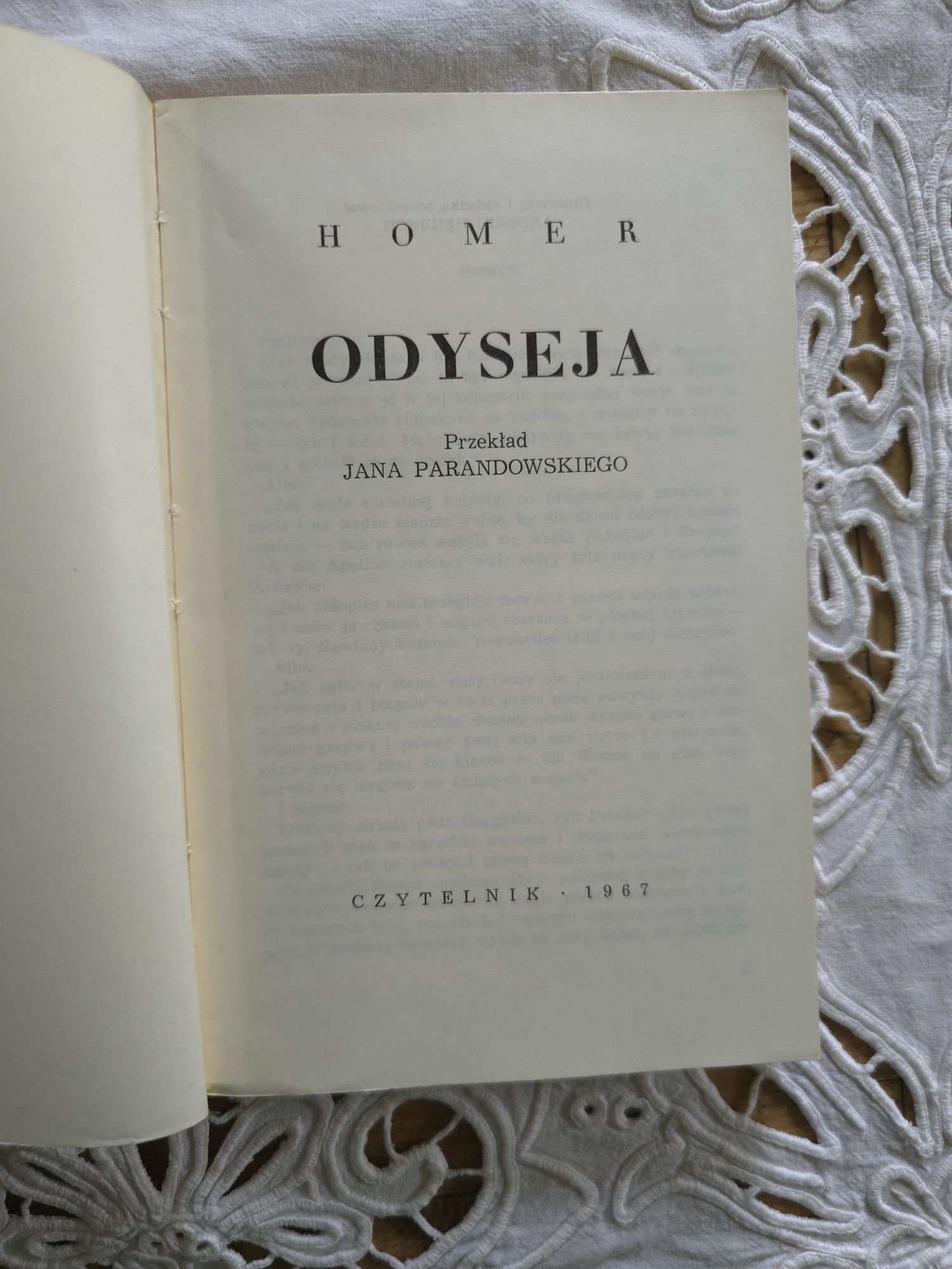 Odyseja w przekładzie J. Parandowskiego 1967r.