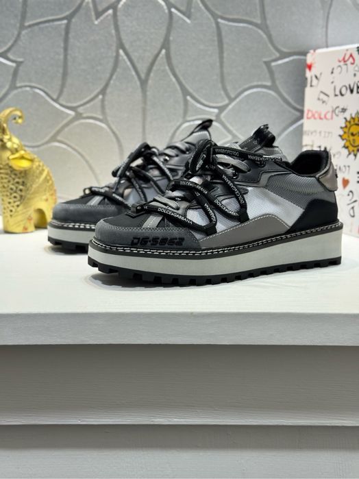 DOLCE GABBANA кроссовки мужские серые оригинал кеды