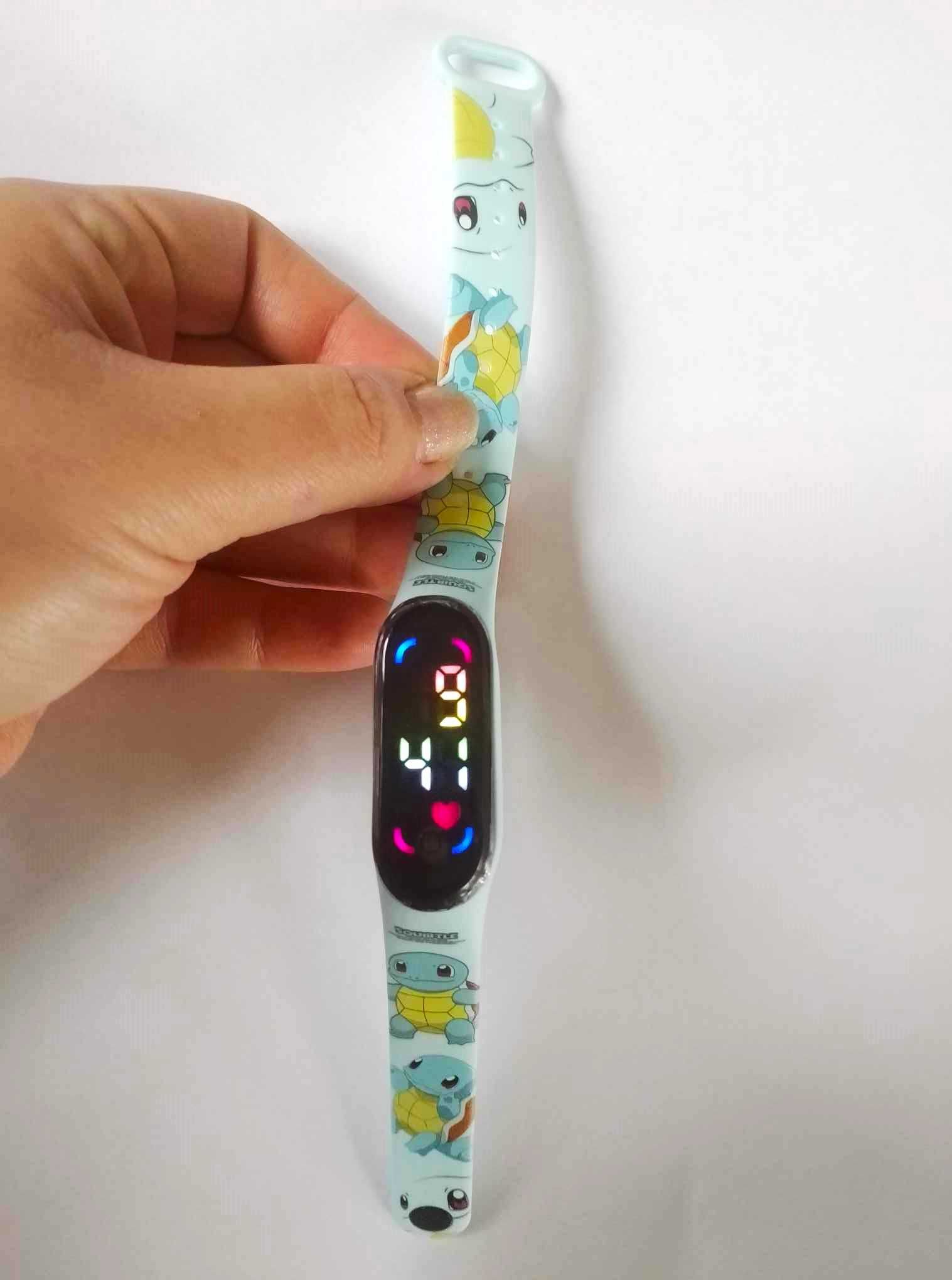 zegarek elektroniczny cyfrowy LED SQUIRTLE POKEMON band dla dzieci