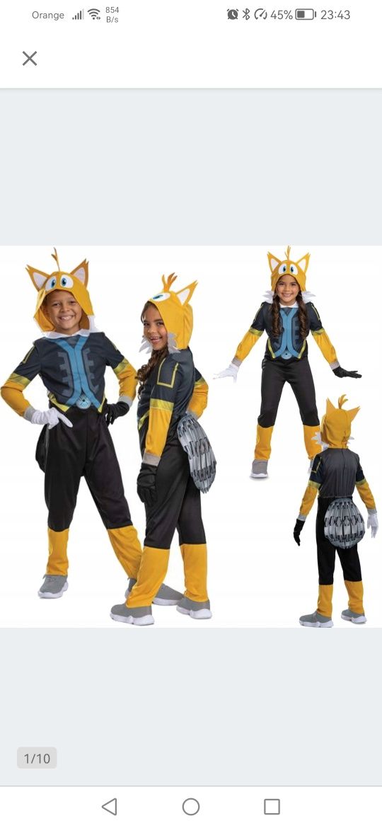 Strój karnawałowy Sonic
