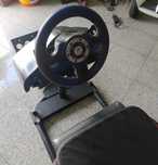 Cockpit de SimRacing. Volante Fanatec e Pedais - Compatível PS2 e PC.