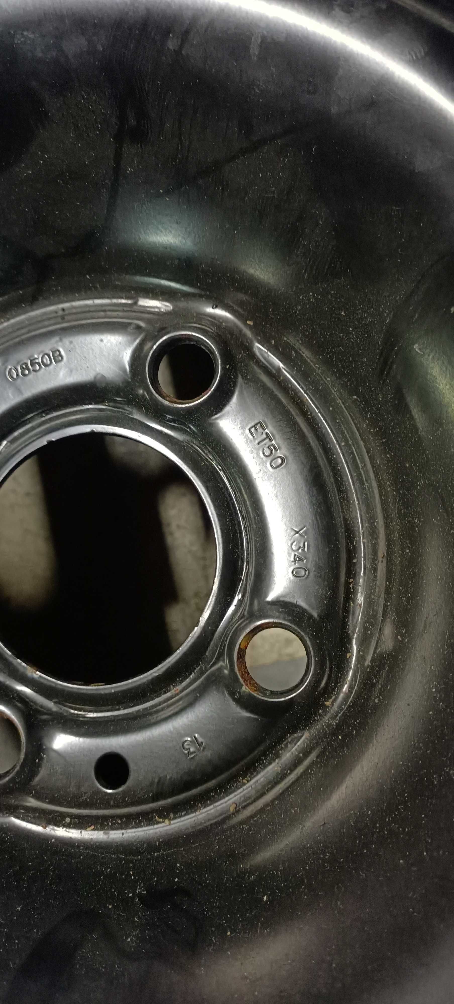 felga stalowa 4X100 15" ET50 z oponą 195/65R15, koło zapasowe