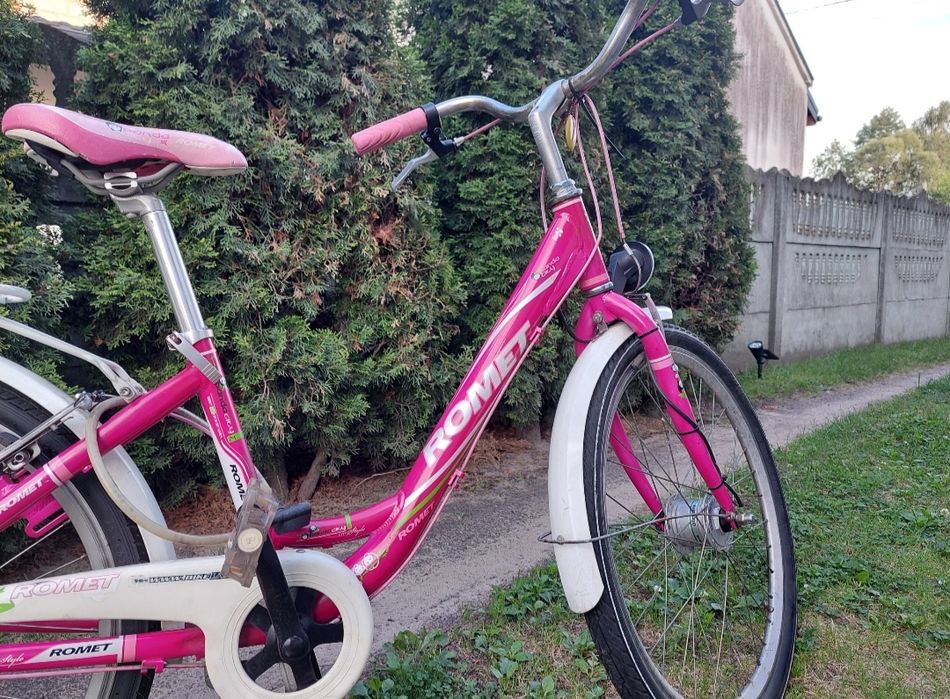 Różowy rower roz. kół: 24cale